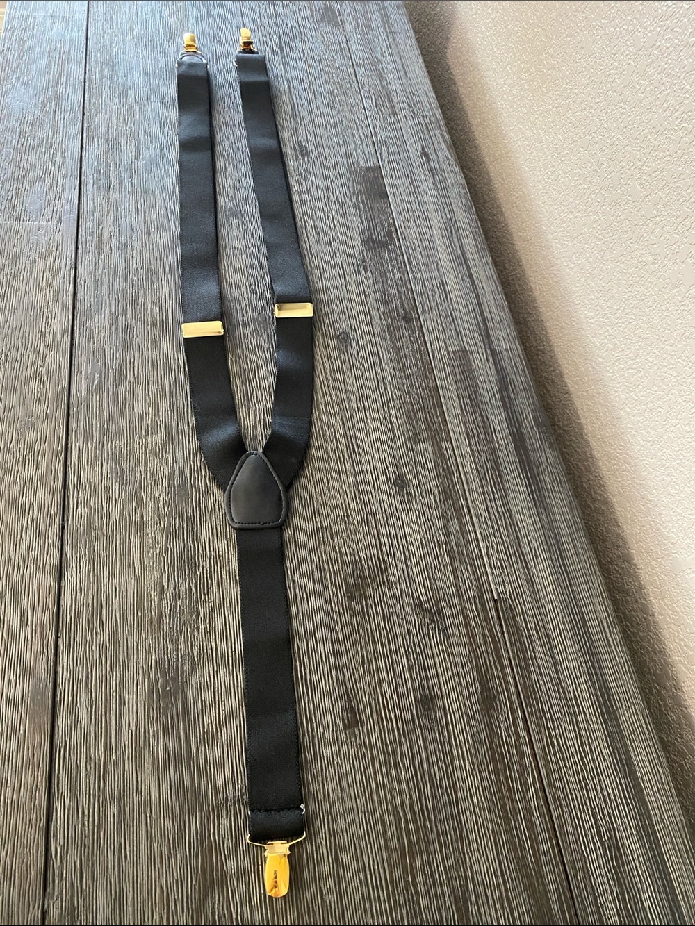 Men's Suspenders with Gold Clips